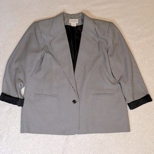 Haberdashery by Leslie Fay Sportswear blazer size 20,houndstooth 3/4 sle…